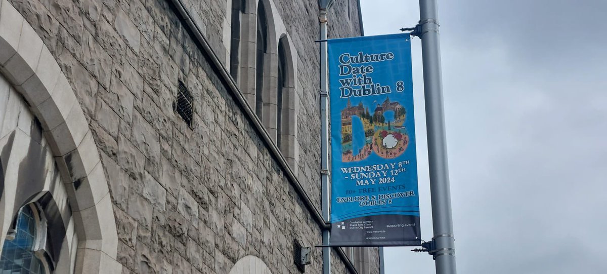 Have you noticed our new Culture Date With Dublin 8 flags around Dublin?💙