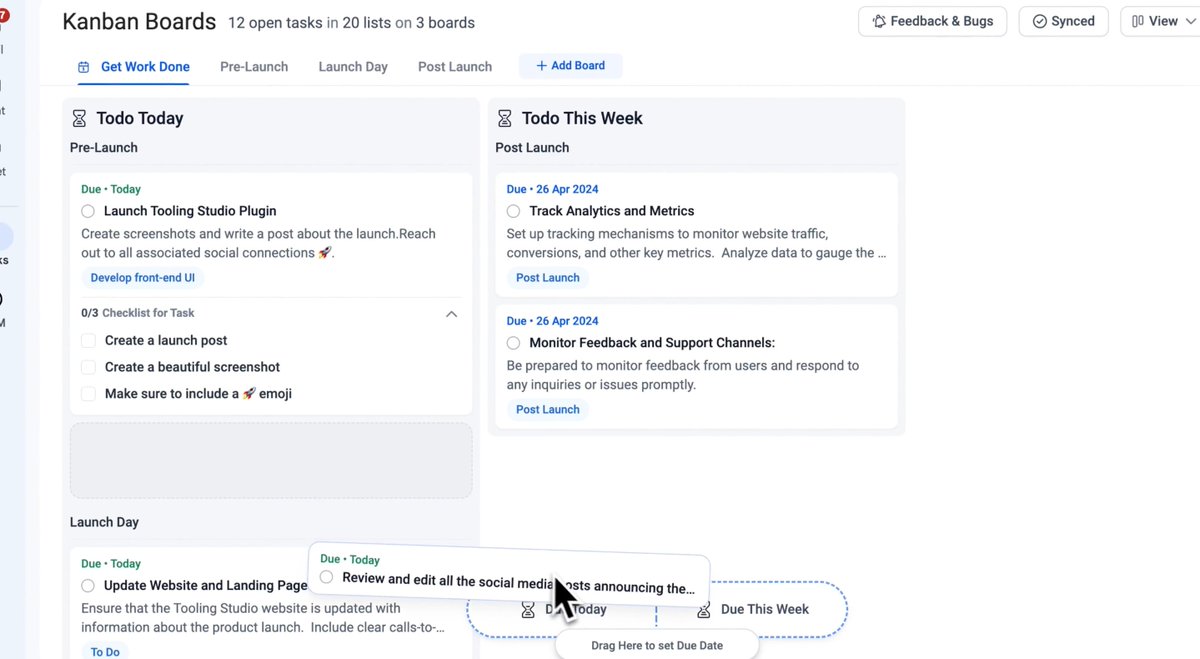 Greetings, this is Nick from Tooling Studio.

Allow me to share how excited I am to release the Kanban Tasks Extension for Google Workspace, lnkd.in/gHy7Z4gy. This marks the debut of my productivity tool designed to elevate the experience of Google Workspace power users.