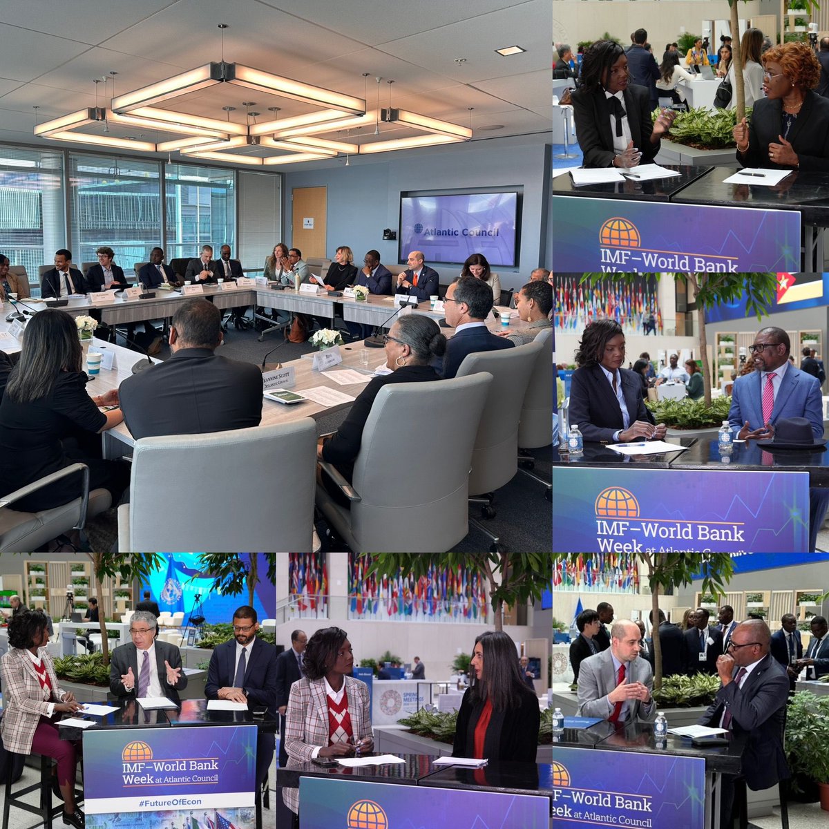 What a week at the 2024 IMF & World Bank Spring Meetings! Proud of the @ACAfricaCenter work hosting finances ministers @FettahNadia, @EGodongwana, @niale_kaba, @nskazadi and of course @Macky_Sall for his first public appearance after he left Senegal as 4P special envoy