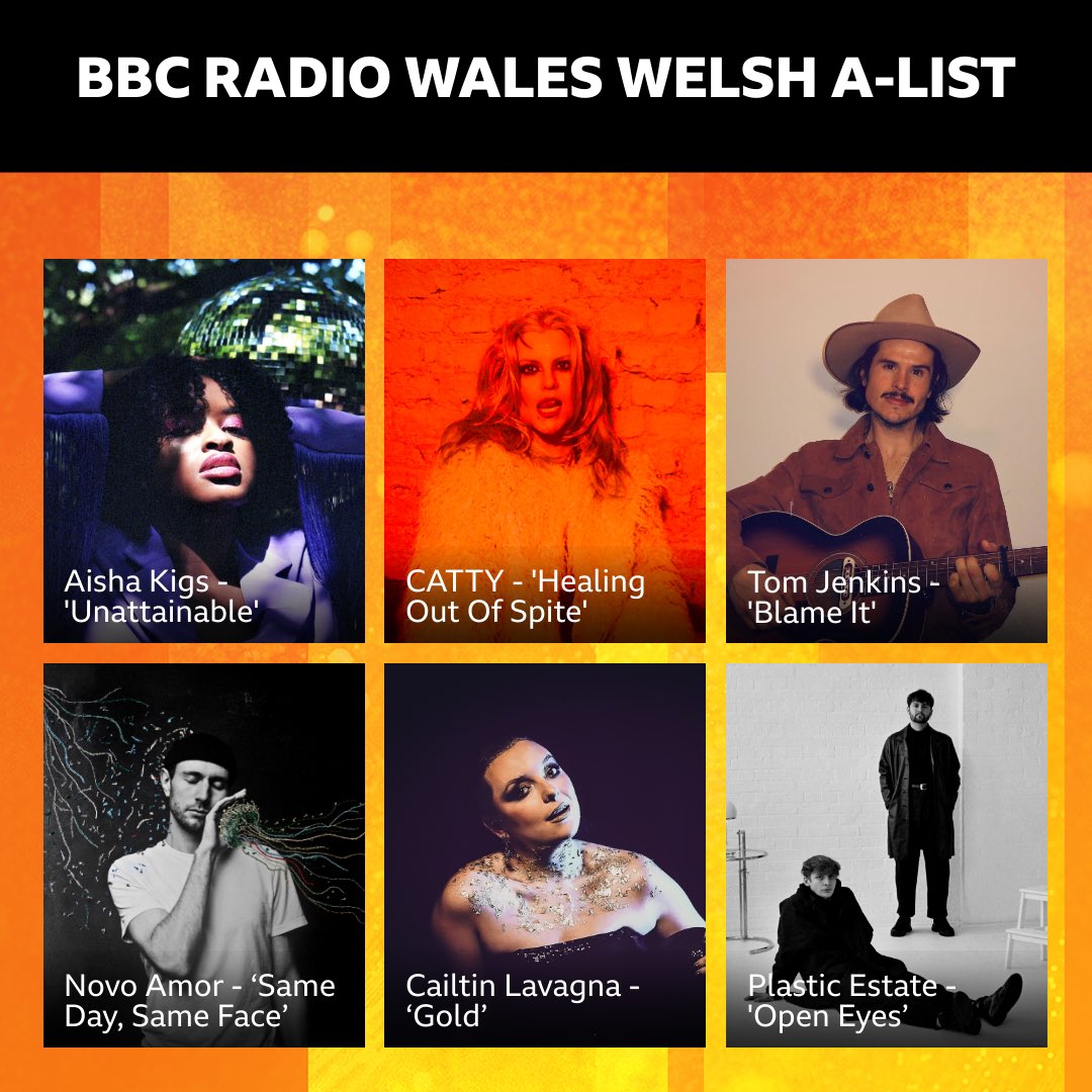 🏴󠁧󠁢󠁷󠁬󠁳󠁿This week on the @BBCRadioWales A-List you can hear… 📡 A-list Radio Wales wythnos ‘ma… 👉 @aishakigs_ 👉 @cattymp3 👉 @tomjenkins__ 👉 Novo Amor 👉 @CaitlinLavagna 👉 @plasticestate