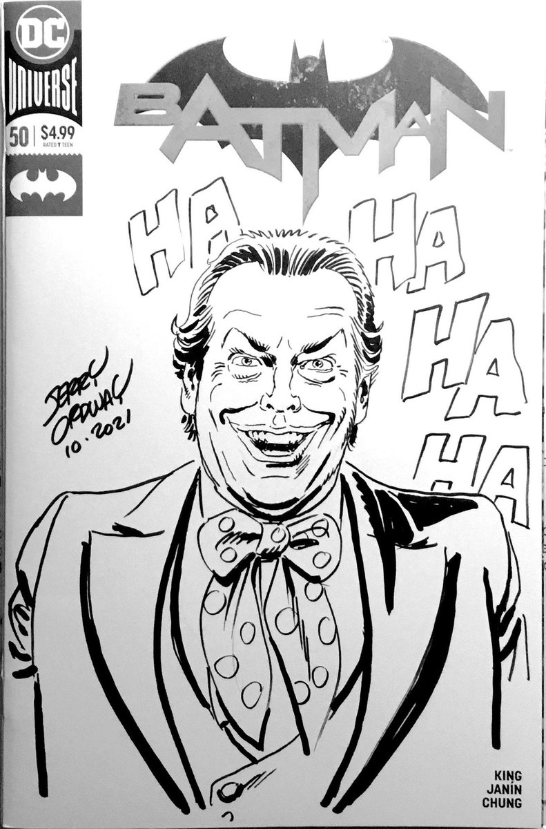 This was a convention sketch, of the 1989 Batman movie’s Joker, played by Jack Nicholson, who has a birthday today! Happy birthday to one of my favorite actors!