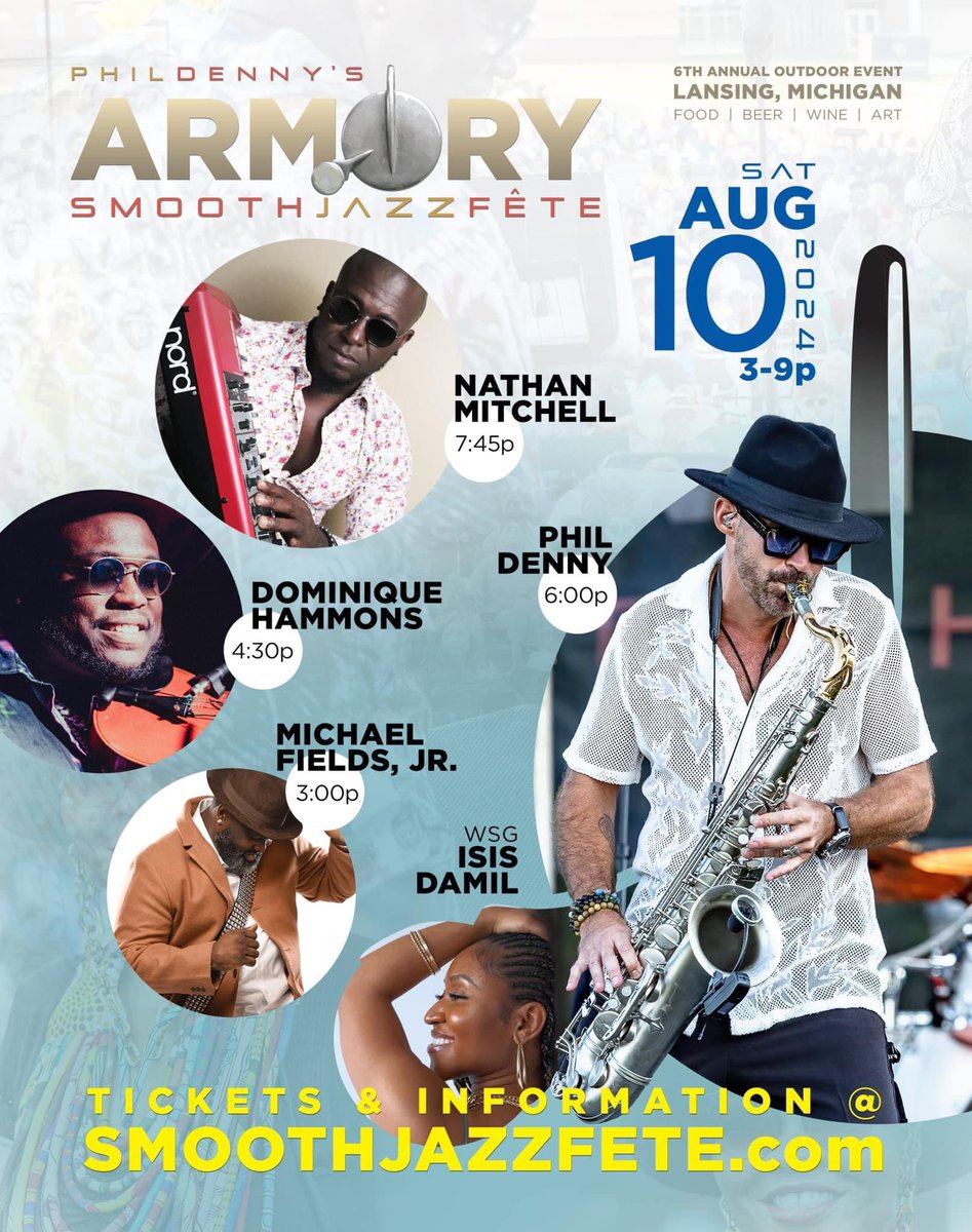 mikefezee's tweet image. LANSING MI! I’m EXCITED to be up with at the @smoothjazzfete this year! Save the date! August 10th! It’s gonna be a funky good time! Thank you @philonsax for having me up!@ Hope to see yall there! #michaelfieldsjr #fieldsgood #smoothjazzfete #onthemove #piccolobass #smoothjazz