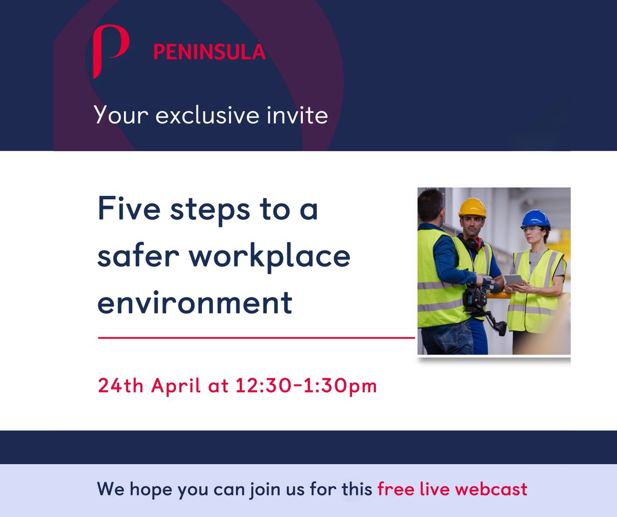 Every employer needs to meet essential rules to protect their staff and pass a Health & Safety inspection. Join our webcast and lessen your risk! 🛡 You’ll learn how to: ✅Follow the correct procedures to rule out risk ✅Meet the latest Health & Safety guidelines ✅Prevent…