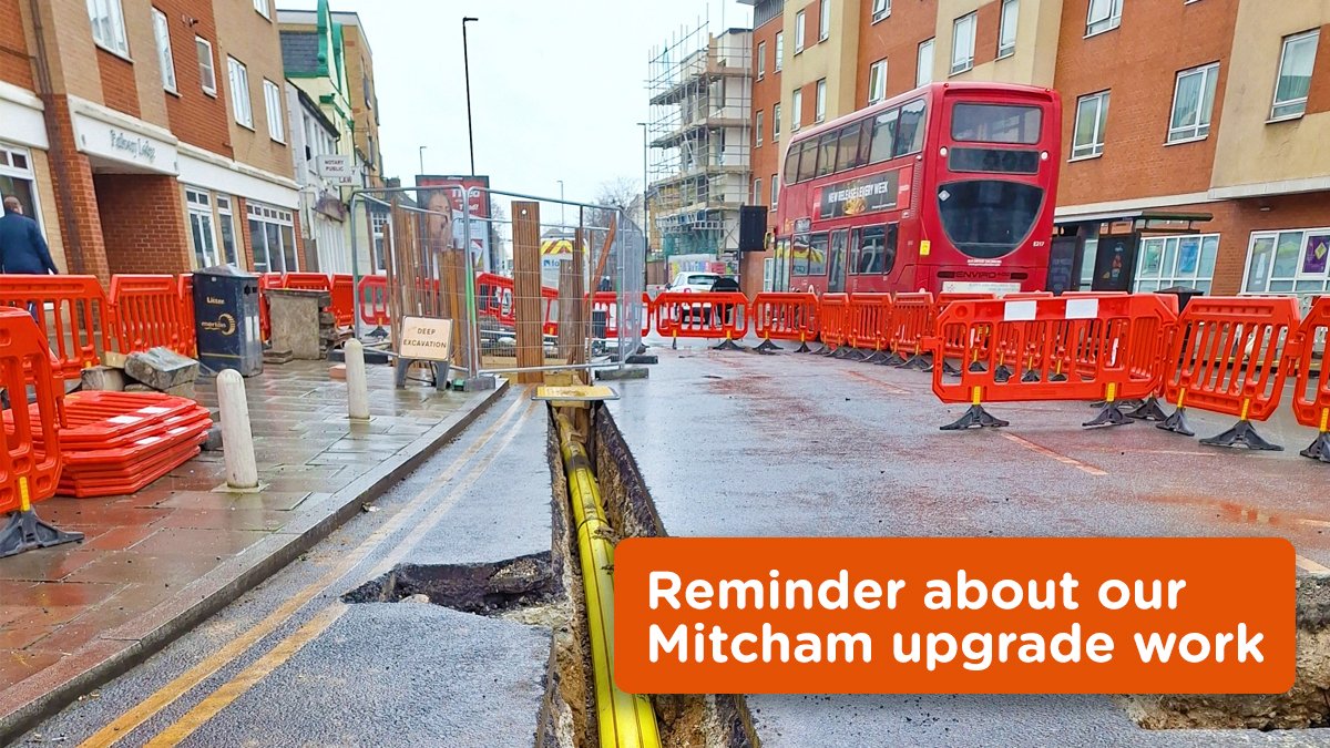 🚧 REMINDER! The third phase of our work in London Road #Mitcham started today. London Road is closed to northbound motorists between Mitcham town centre and Locks Lane for everyone's safety. More info and updates: bit.ly/423PM6e