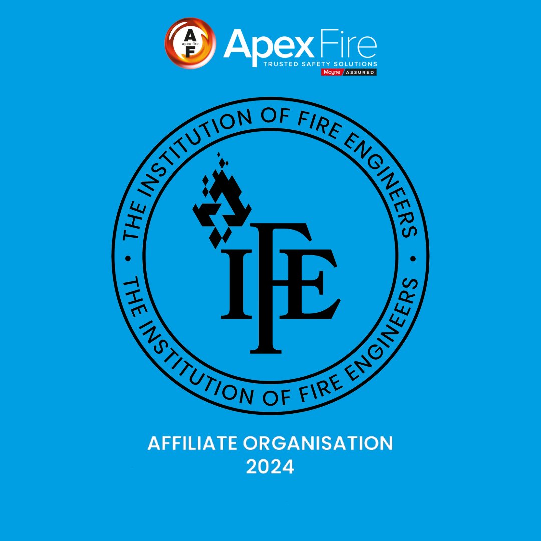 Apex Fire are delighted to become an affiliate organisation of The Institute of Fire Engineers.

This partnership reaffirms our commitment to excellence in Fire Safety and further strengthens our industry connections.

#FireSafety #SafetyFirst #Partnership #Collaboration