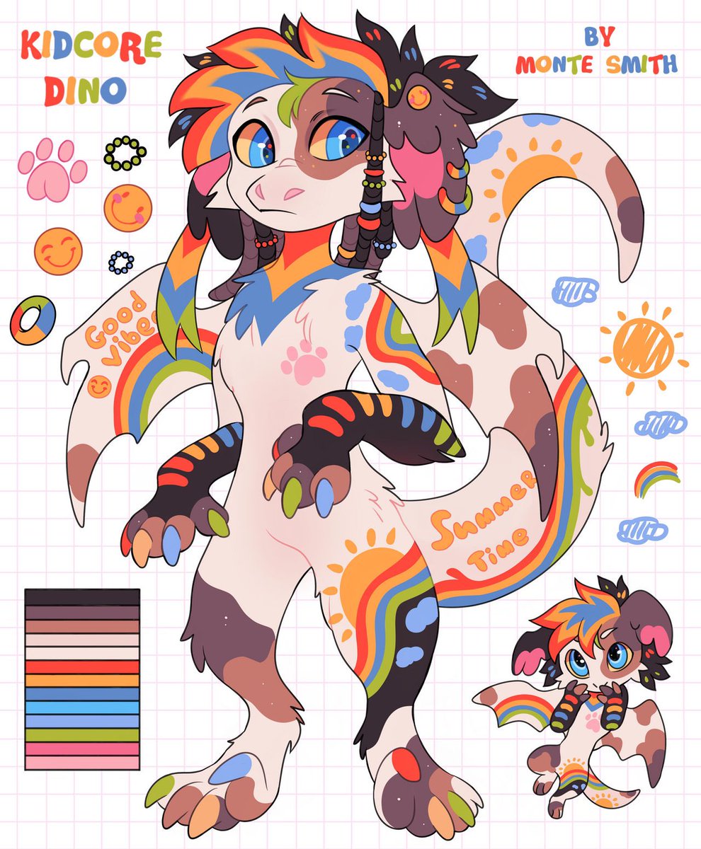 Kidcore Dino adoptable 🧸