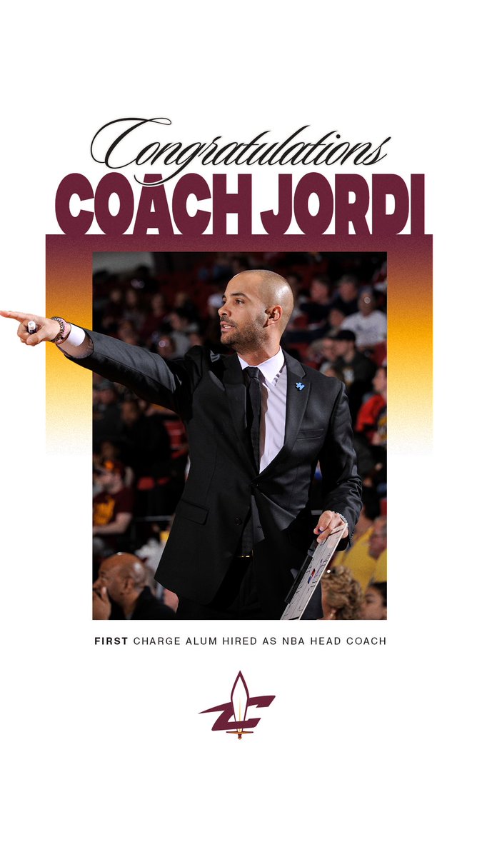 We are proud of you Coach Jordi! #ChargeUp