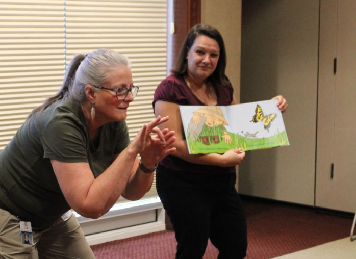 US_IMLS's tweet photo. Specialty storytimes and programs have become increasingly popular at @kdlnews! Such as ASL storytimes & Native American programs teaching American culture & history. #IMLSmedals #LibraryWednesday https://t.co/CKI1jAgT86