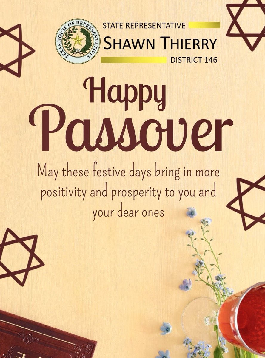 To my constituents and Jewish friends worldwide, I extend heartfelt wishes for a peaceful and joyous Passover. The historic liberation of the Jewish people from bondage in Egypt, is a testament to the enduring power of faith and spirit of resilience. My family and I also join