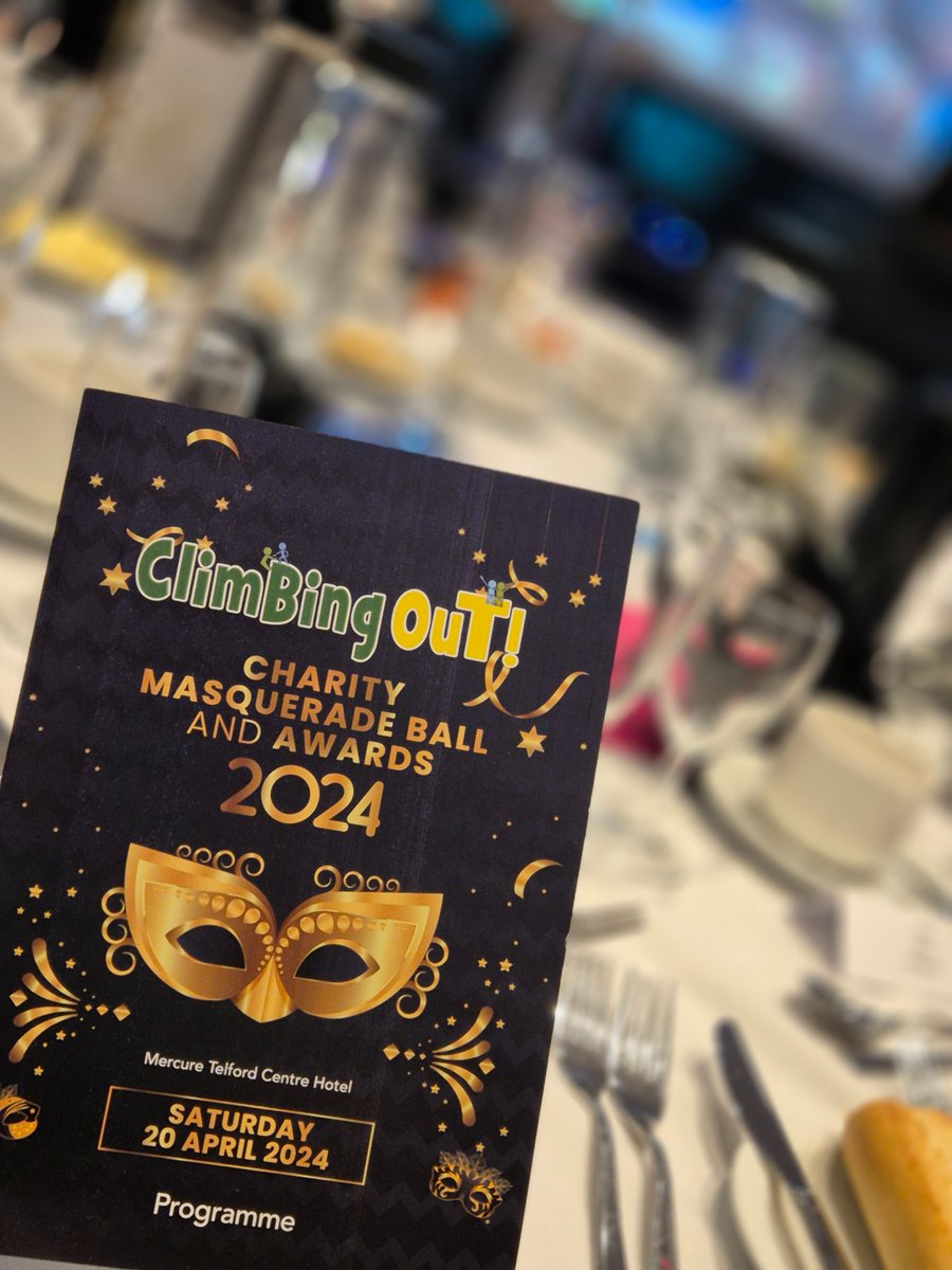 Joe attended the @climbingout_ Masquerade Ball and Awards on Saturday at the Mercure Telford Centre Hotel. He was overwhelmed by the stories of resilience, strength, teamwork and empowerment. Well done Kelda from Climbing Out for yet another amazing event!