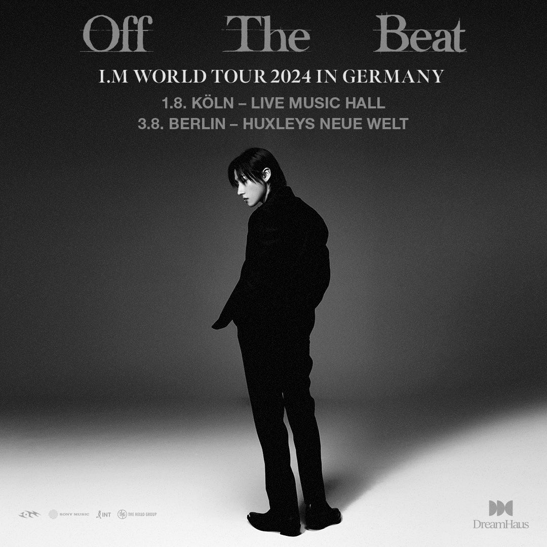 .<a href="/IMxSMEK/">I.M (아이엠)</a> der südkoreanische Sänger, Songwriter und Rapper von der Boyband MONSTA X kommt im August nach Köln und Berlin 🎤🫶

🎫VVK-Start: Montag, 29.04. um 19 Uhr