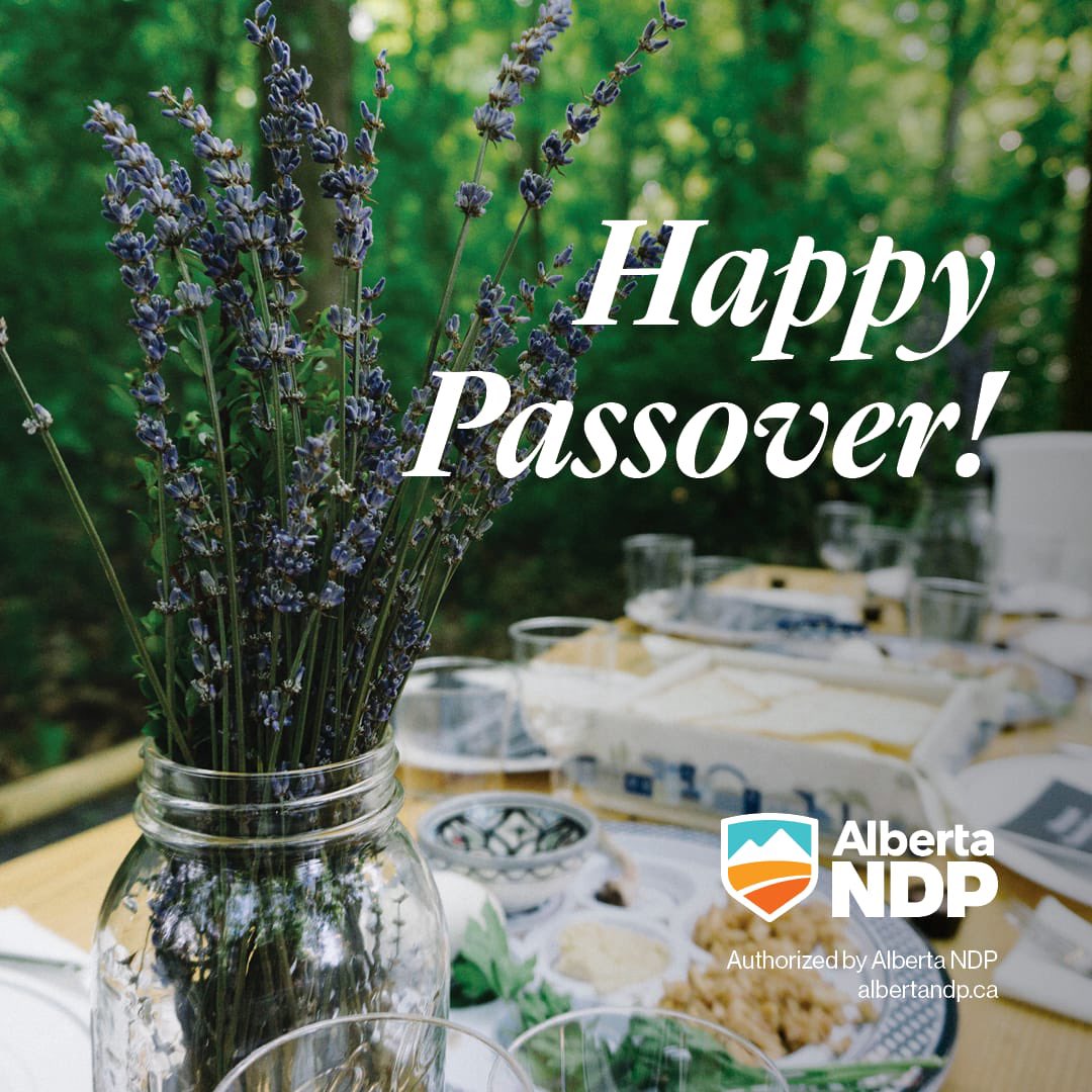 Happy Passover to all our amazing friends in the Jewish community across Alberta! 🌟 May your celebrations be filled with love, laughter, and cherished moments with family and friends. 
Chag Pesach Same’ach! #PeaceAndJoy #ABLeg
