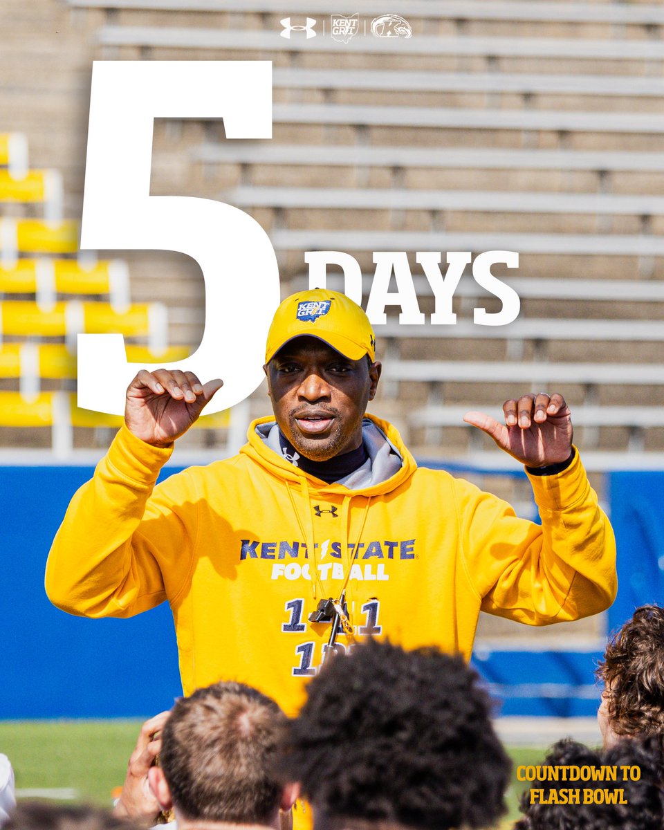 5 days… ⏰ 6PM 📅 Saturday, April 27th 🏟️Dix Stadium #KentGRIT⚡️| #ALLIN