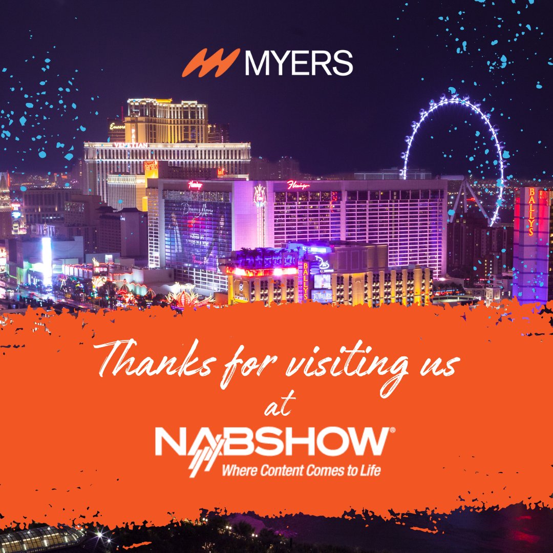 MyersInfoSys's tweet photo. Thank you to those who were able to meet with us while in Las Vegas for the NAB Show! We value your time and the opportunity to capitalize on face to face meetings when it comes to collaboration.
#NABShow #ProTrack https://t.co/Gt6EfCkfor