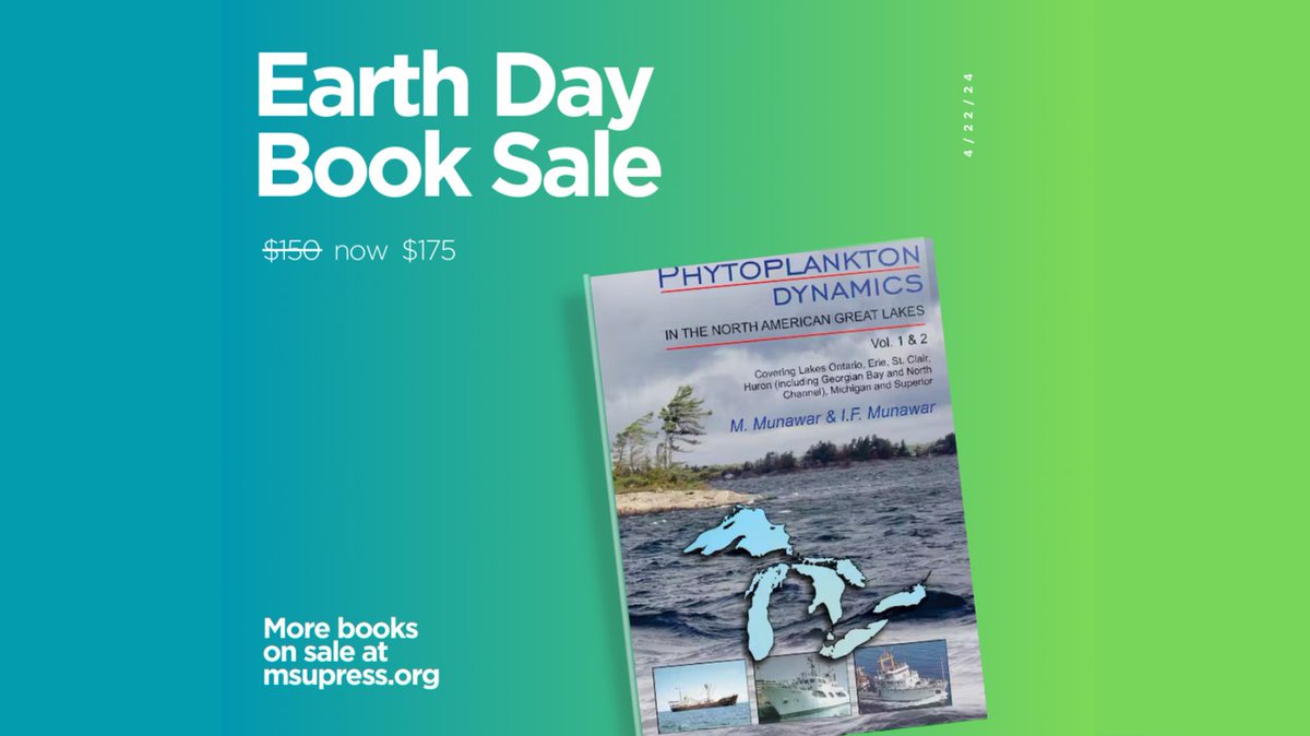 🌎📖 BUY MORE & SAVE MORE OFF ALREADY DISCOUNTED PRICES. Code AEHM10 to save 10% on 1 book | Code AEHM15 to save 15% on 2 books | Code AEHM25 to save 25% on 3+ books.📚 🌱 For a complete list of Earth Day Book Sale titles, please visit: msupress.org/blog/2023/06/0…