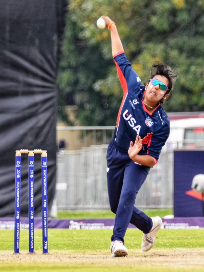 7️⃣, Sai Tanmayi Eyyunni. 

Ready to bring the heat from Texas to Abu Dhabi at the @ICC #T20WorldCup Women’s Global Qualifier! 🔥

#WeAreUSACricket