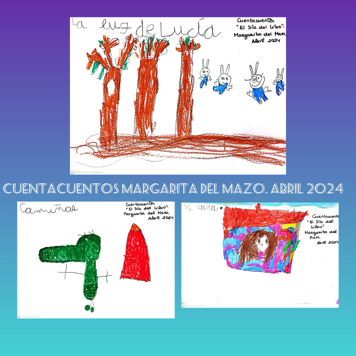 colegiotagore's tweet photo. Así han expresado nuestro alumnado de Infantil los cuentos que Margarita del Mazo ha dramatizado esta mañana en el cole. ¡Todo un placer para los sentidos haber disfrutado de este Cuentacuentos! #Tagoresemueve #semanadelibro https://t.co/cYhSXeJDsO