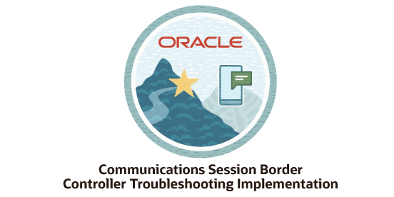 I just completed this learning path in my Oracle Learning Subscription: 'Oracle Communications Session Border Controller Troubleshooting 2023 Implementation Specialist' learn.oracle.com/ols/learning-p… #LearnOracle #OracleUniversity #Oracle via @Oracle_Edu