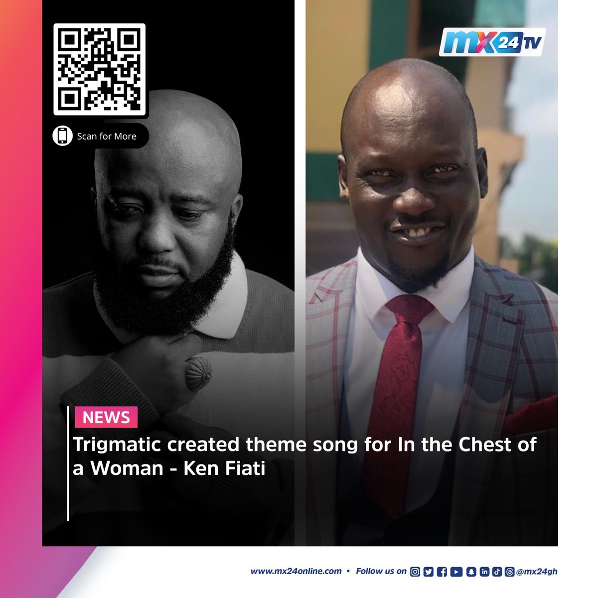 mx24gh's tweet photo. Here are today's biggest headlines. Scan the code to visit our website to read more.
#mx24gh #funfearlessfactual #mx24news #Cashew #IMF #TCDA #KODA #Trigmatic #Fiati #ITCOAW #Nestle #Sugar #Mauritius #Flooding #MUFC #CCFC #Coventry #FACup https://t.co/zuupTE8W88