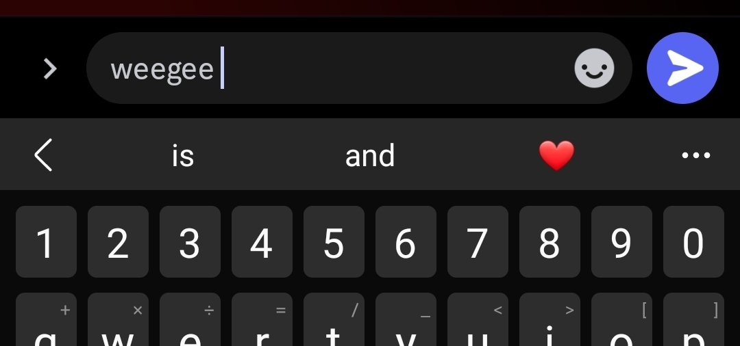 phone puts a heart after i type in 'weegee', it knows what i want