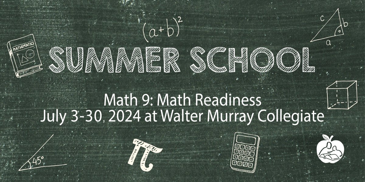 Looking to polish your math skills before entering Grade 10? Register for the Math 9: Math Readiness class at Summer School from July 3-30. Learn more about this course at spsd.sk.ca/Schools/highsc….