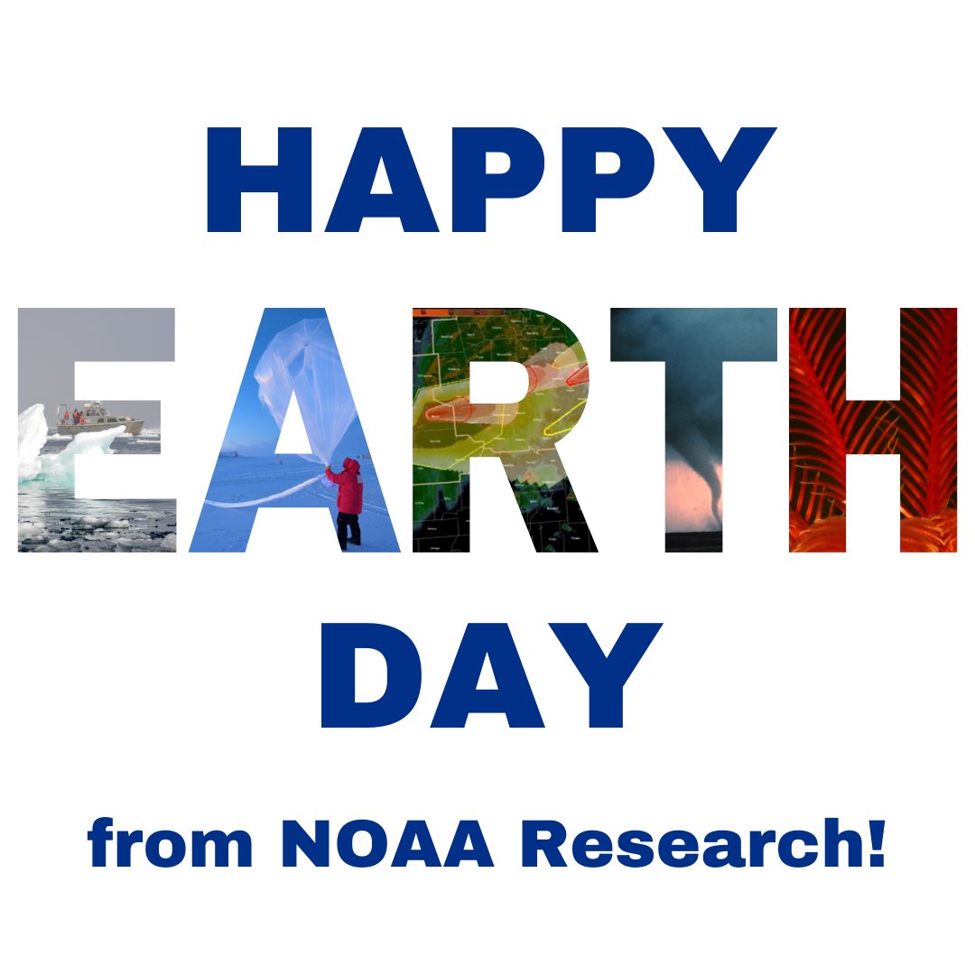NOAAResearch's tweet image. Happy #EarthDay! 🌎 By studying climate variability, weather, air quality, and ocean and coastal resources, NOAA Research is at the forefront of improving our understanding and predicting of the Earth. 🌊📡

Learn more about how our science informs policy: research.noaa.gov/2022/04/22/thi…