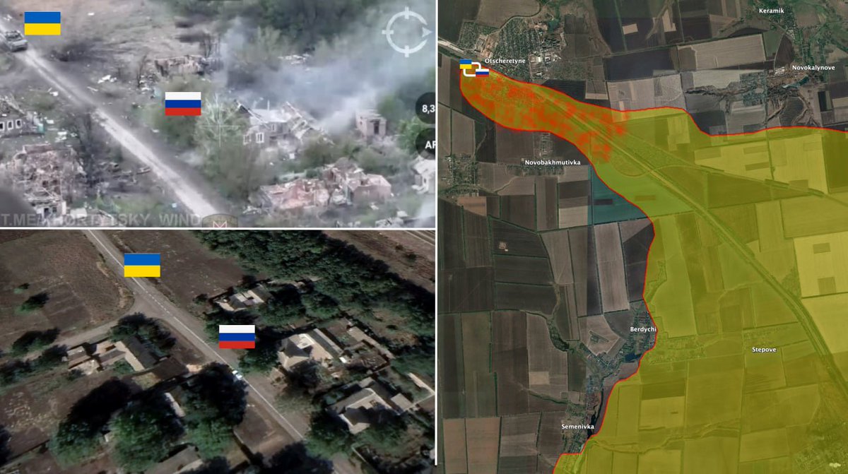 🇷🇺🏴‍☠️ Russian troops have broken through the Ukrainian front northwest of Avdiivka - BILD ◾The Russian Armed Forces advanced along the railway 3km deep into the Ukrainian positions and entered the village of Ocheretino. The Ukrainian Armed Forces successfully held the defense in