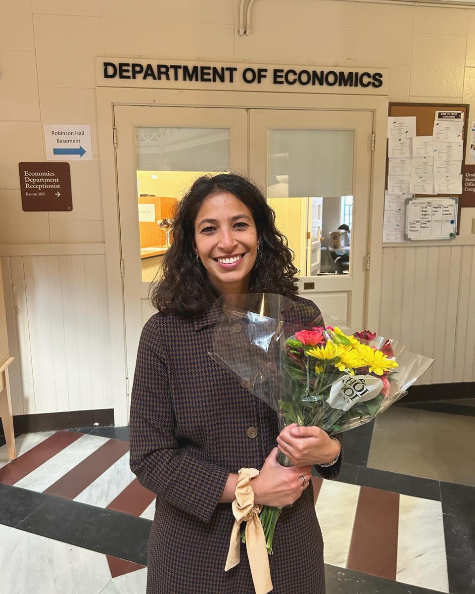 Time to celebrate! Last week I defended my dissertation @Brown_Economics and next fall I will join @warwickecon as an Assistant Professor 🥳