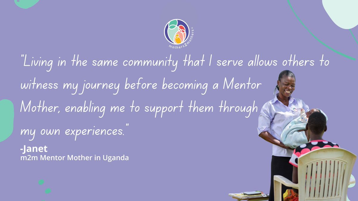 Janet, an @m2mtweets Mentor Mother in #Uganda, captures the essence of our model. Trusted support from within the community—rooted in shared realities & experiences—has been proven effective for supporting people to access and stay in care long-term 🙌