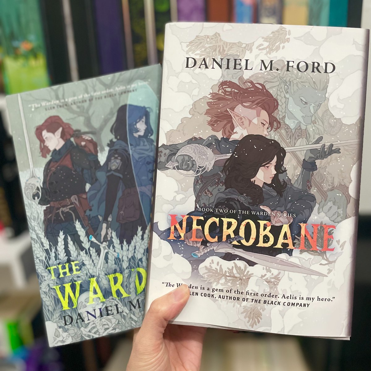 Who's ready for a #sweepstakes?! Today, we're giving YOU the chance to win a paperback copy of #TheWarden and a hardcover copy of #Necrobane by @soundingline! Just follow us, then like and repost to enter for the chance to win. Best of luck! ✨