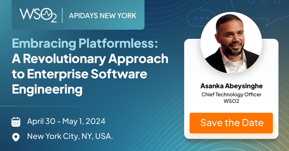 Join <a href="/asankama/">Asanka Abeysinghe</a> at #APIDaysNY as he explores how #platformless revolutionizes enterprise software engineering -&gt; bit.ly/49Hd97V

@APIDaysGlobal