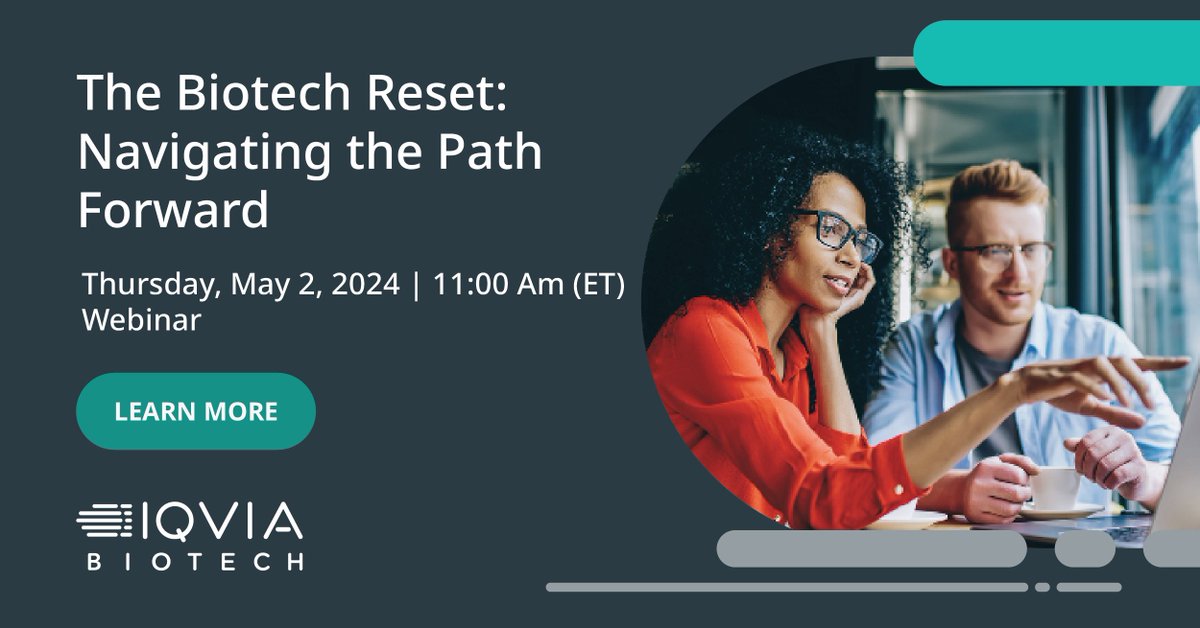 IQVIA_Biotech's tweet image. Dive into the dynamic world of biotech R&D optimization! Join our webinar to explore how strategic partnerships can help deliver robust scientific evidence swiftly. Register now! #Biotech #ResearchOptimization #StrategicPartnerships
bit.ly/3U9EycX