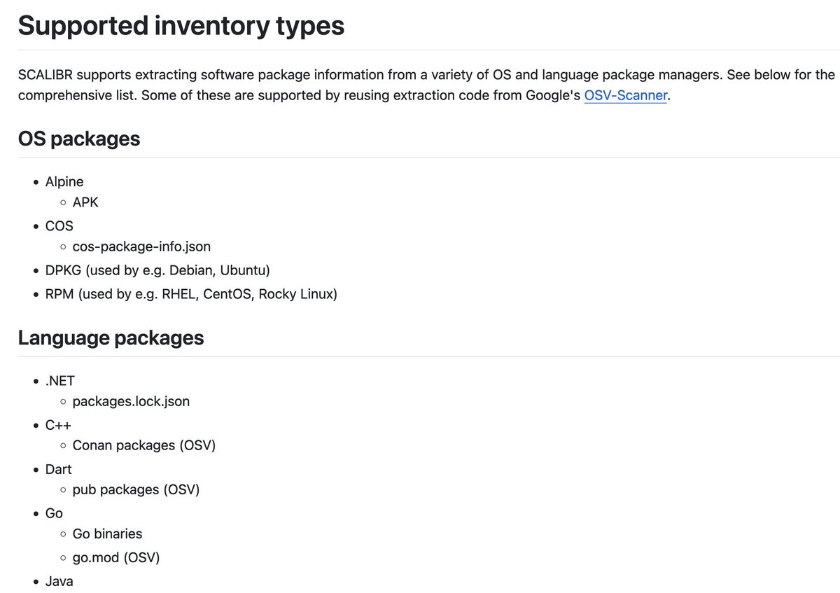 ⚒️ SCALIBR (Software Composition Analysis Library)

An extensible file system scanner used to extract software inventory data (e.g. installed language packages) and detect vulnerabilities

By <a href="/Google/">Google</a>

github.com/google/osv-sca…