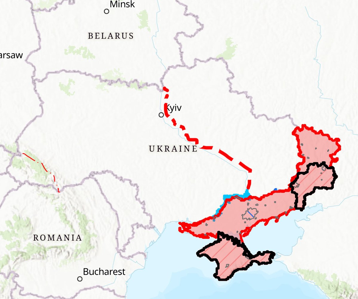 Russland kontrolliert derzeit etwa 20 Prozent der Ukraine. Durch die Verlängerung des Krieges ohne Friedensgespräche besteht für die Ukraine das Risiko, im endgültigen Friedensabkommen immer mehr Land zu verlieren. Dies könnte im dümmsten Fall gar die natürliche Grenze des Dnepr