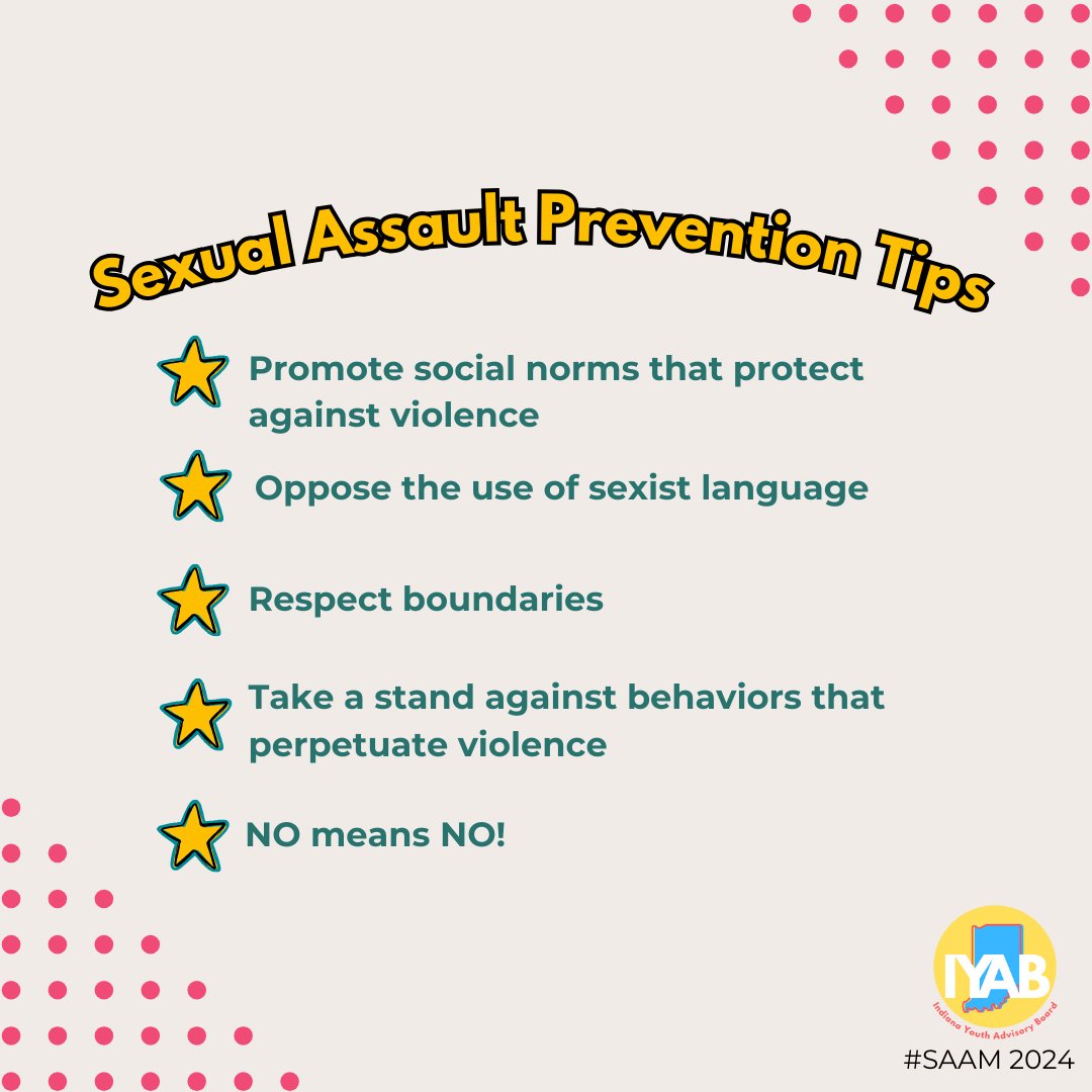 ⭐April is Sexual Assault Awareness Month (SAAM). Sexual assault has long-term impacts on survivors but is preventable. Help spread awareness of this important issue during April by wearing teal and resharing on your social media. #SAAM2024 #IYAB #BuildingConnectedCommunities