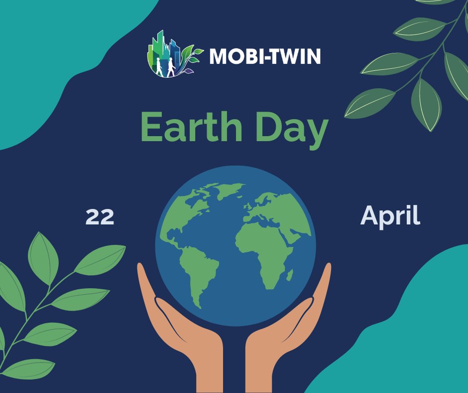 🌍Happy Earth Day from the @MobiTwinProject ! 🌱 Today, 22 April we celebrate #WorldEarthDay2024 . Together, we can build a world where #mobility is #sustainable, equitable, and resilient. #twintransition #greentransition