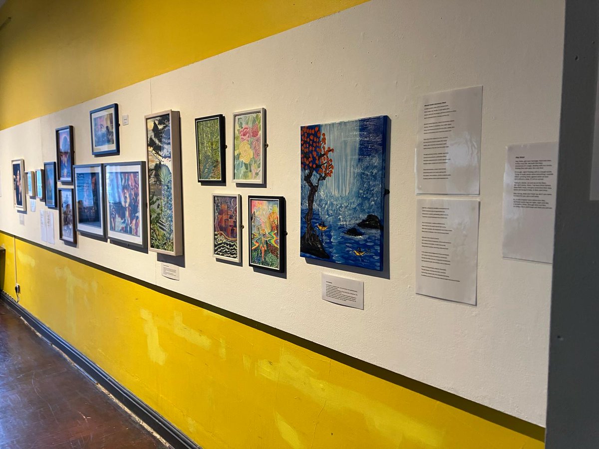 The @DevonMHA and our Eastern Rehabilitation Community Team have collaborated to put together an art and poetry exhibition at the @exeter_phoenix Bloom Festival. The work has been created by service users, their family members, carers and supporting staff: orlo.uk/jjqAO