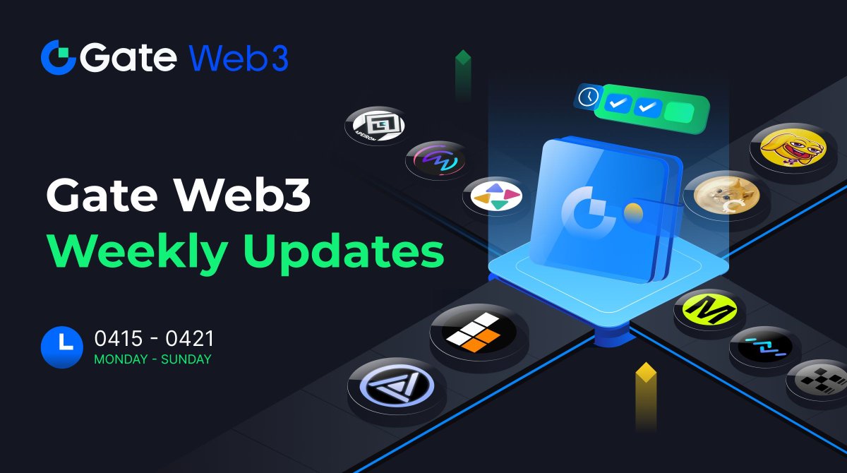 💁#GateWeb3 Weekly Updates👇

🎉New support network: #MODE #LightLink #XLayer #BOB #ANVM

🚀#Web3Startup #Token project：@ApeironNFT @muc_io @defactor_ @catcoin @andycoinonerc

Enter Web3🦾: go.gate.io/w/WgoHMMxy

$APRS $MUC $FACTR #CATCOIN #ANDYETH