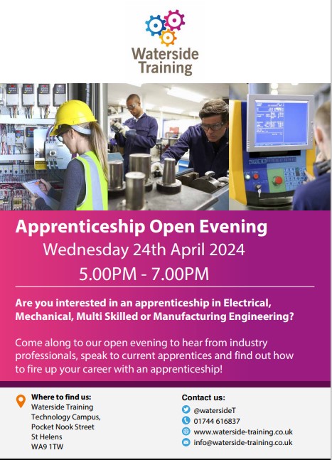 Are you looking for an apprenticeship?

Are you an employer looking to take on an apprentice?

Why not come along to our open event on Wednesday to find out more information✅

See you all there 👏

#openevening #2024recruitment