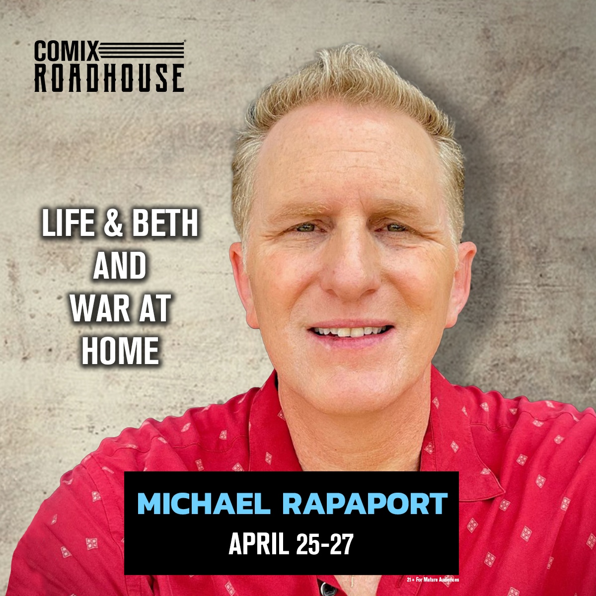 HEADLINING THIS WEEKEND: @MichaelRapaport will be joining us in the Comedy Club this weekend! Tickets + More: shorturl.at/jFORT