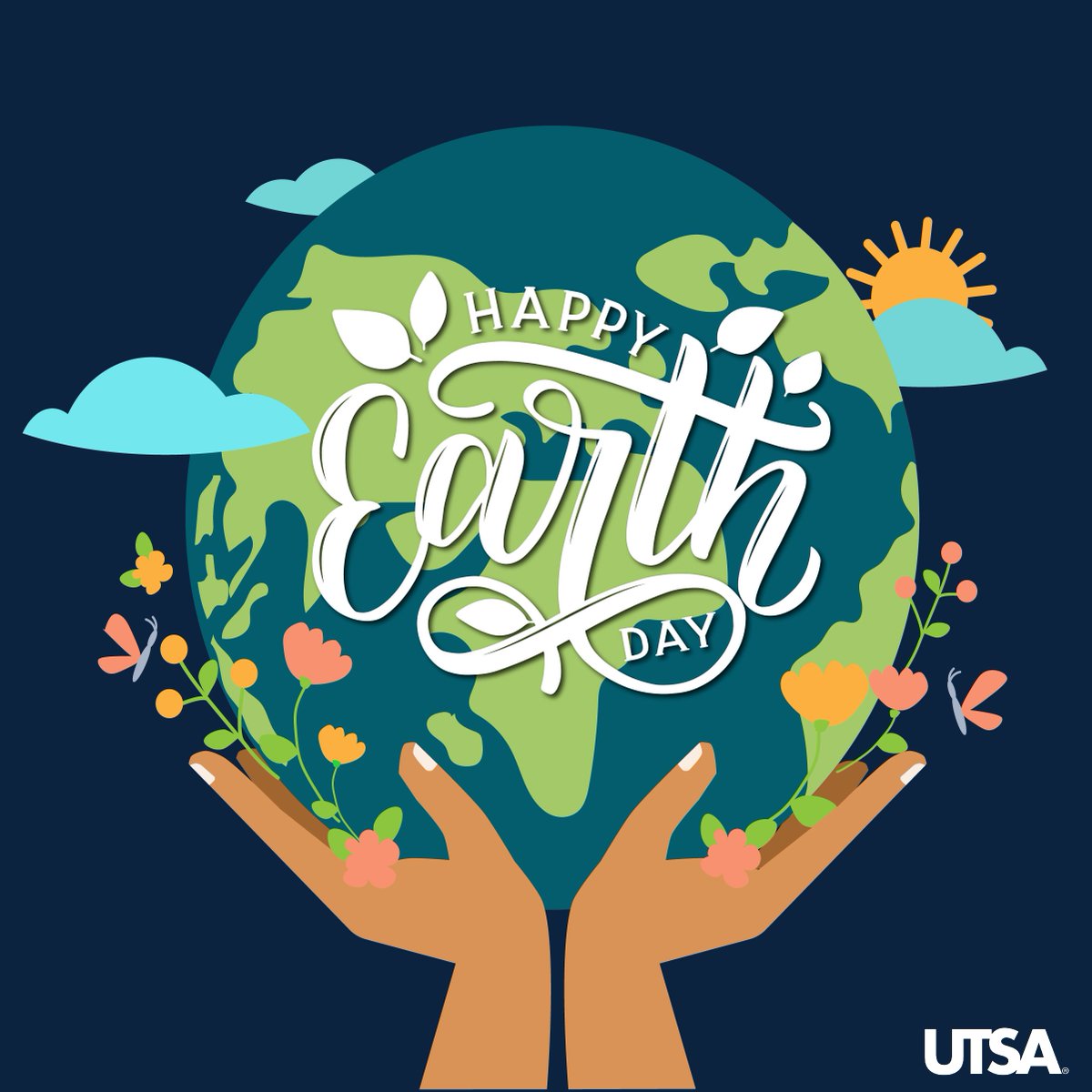 Happy Earth Day, 'Runners! Make sure you spend some time outside today, and smell the flowers. 🥰 #UTSA