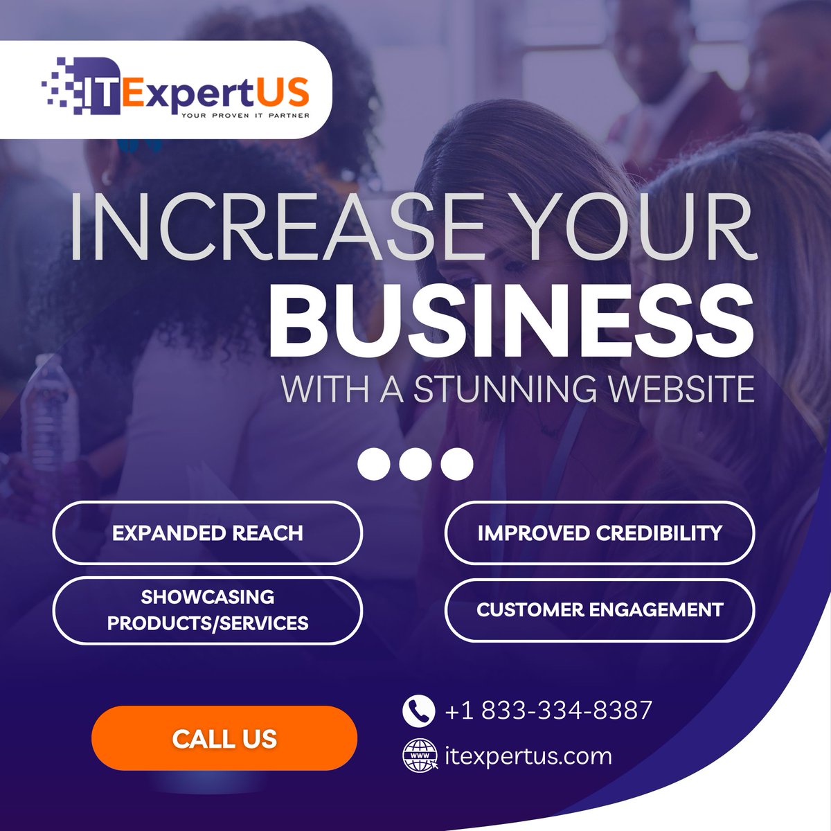 Ready to take your sales to new heights? Let's create your website today! 💻 

Call @ +1 833-334-8387 

#BoostYourBusiness #WebsiteSuccess #DigitalTransformation #Website #WebsiteDesign #WebDesign #Growth #Success #IT #USA