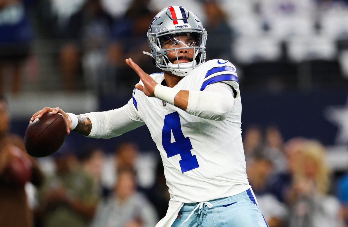 Did #Cowboys QB Dak Prescott hint at taking a team-friendly deal? @1053SS, @rjchoppy and @BobbyBeltTX dissected his comments this morning: audacy.com/1053thefan/spo…