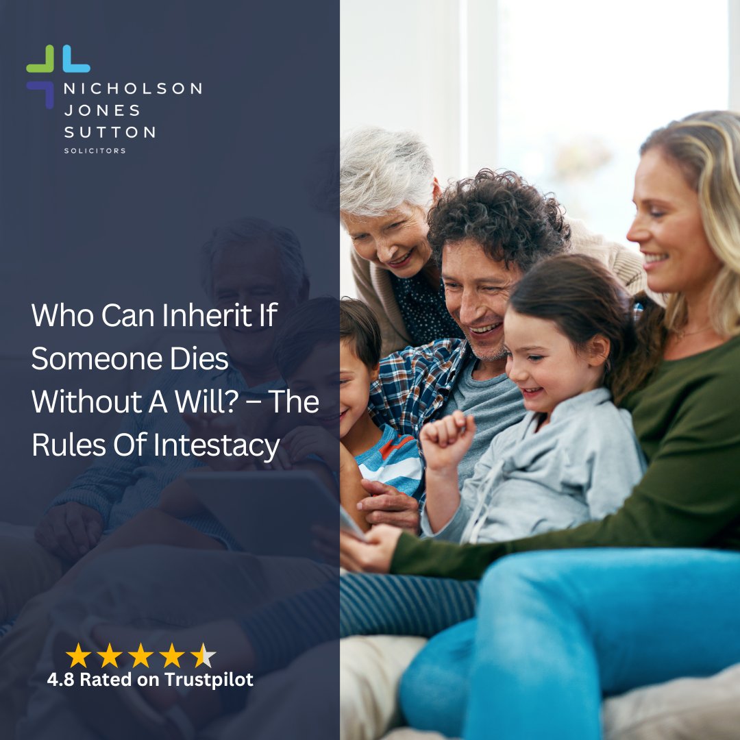 Who can inherit if someone dies without a will? – The rules of intestacy

njslaw.co.uk/blog/who-can-i…

#inheritance #inheritancedisputes #willsandprobate #willsdiputes #contentiousprobate #inheritanceactclaims #solicitorsuk #nicholsonjonessuttonsolicitors #asknjssolicitors