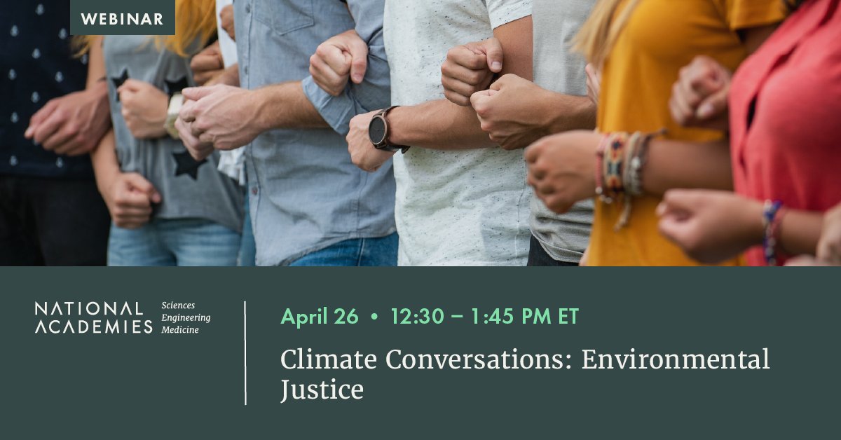 Engaging communities and centering #EnvironmentalJustice can help accelerate implementation of climate-friendly policies and ensure a #JustTransition. Join us April 26 for a discussion on the role of environmental justice and what a just transition means: ow.ly/6XxS50Rib2P