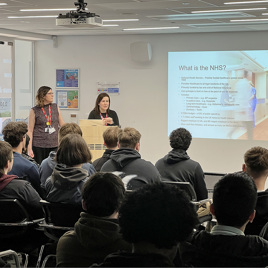 Last week Rachel Rayner and Kim da Silva from NHS Financial Management presented some of the career opportunities open to our Business and Accounts learners. #BusinessStudies #Accounts #NHS