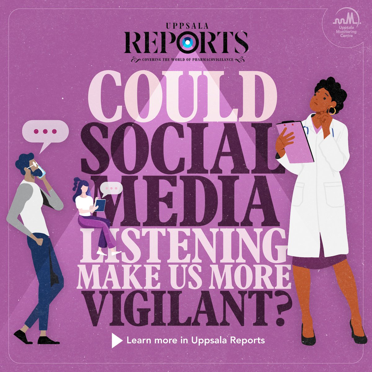 Can we listen in on #SocialMedia to aid #pharmacovigilance methods and communication strategies? We explore its efficacy for contextualising spontaneous report data and safety-related messaging in the latest print issue of #UppsalaReports.

Dive inside 👉 uppsalareports.org/latest-issues