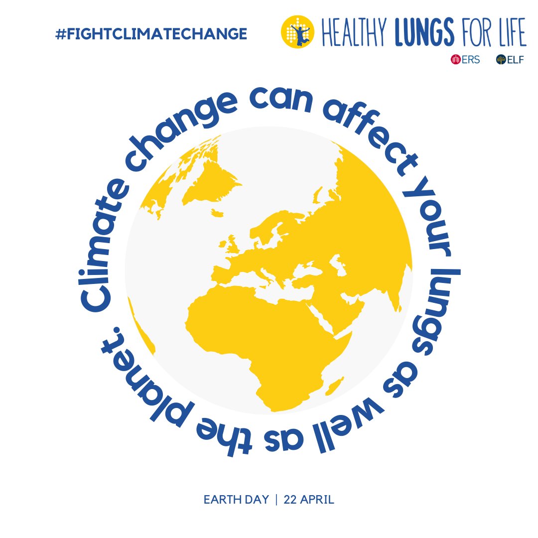 This #EarthDay learn how climate change can affect your lungs and what you can do to limit the impact. Visit our website for the latest information and resources on climate change, air pollution and ways you can look after yourself and the planet. europeanlung.org/en/information…