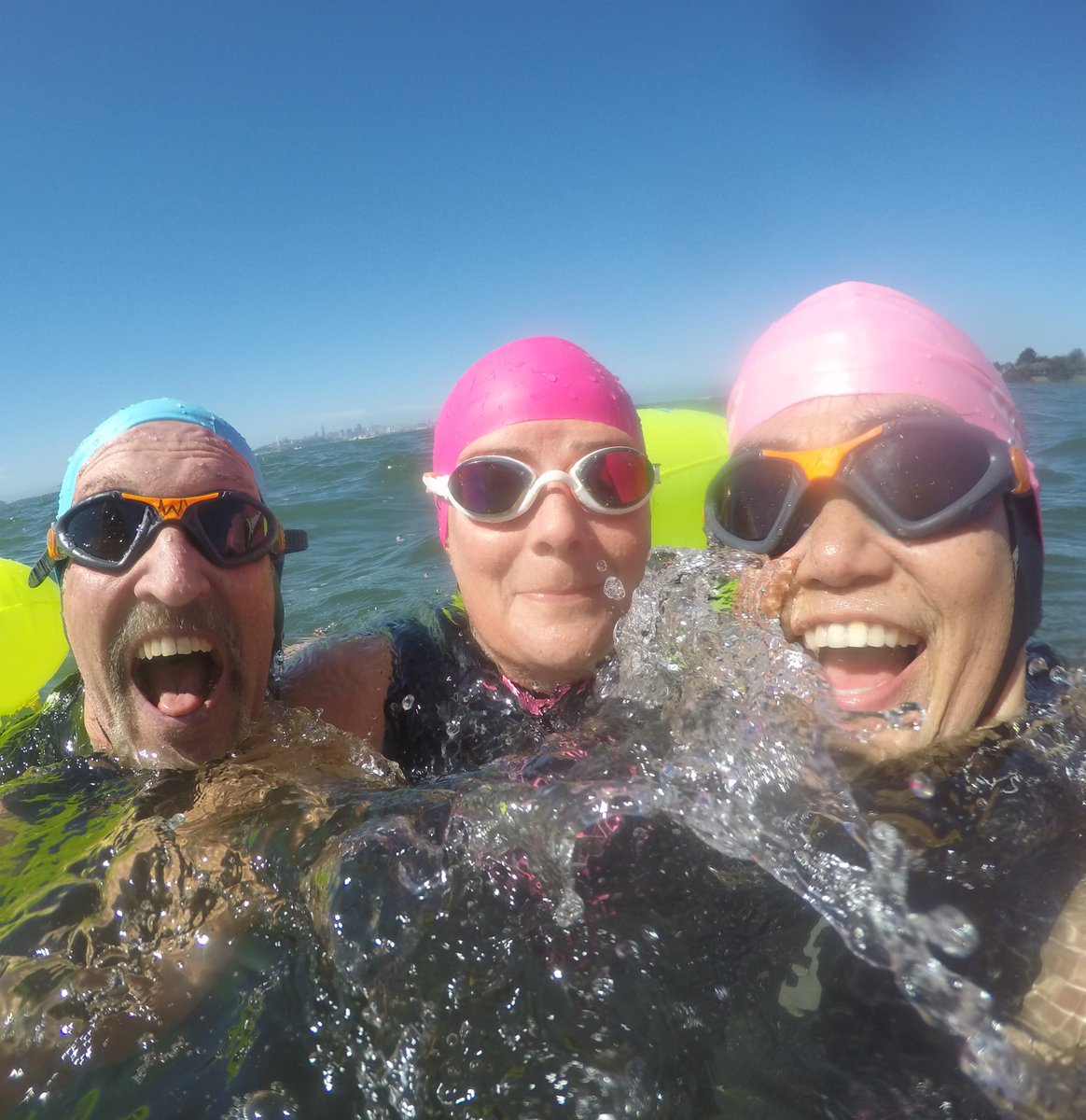 Sunday fun in the Bay! 

#openwaterswimming #wildswimming #selfie #buoyselfie #swimming