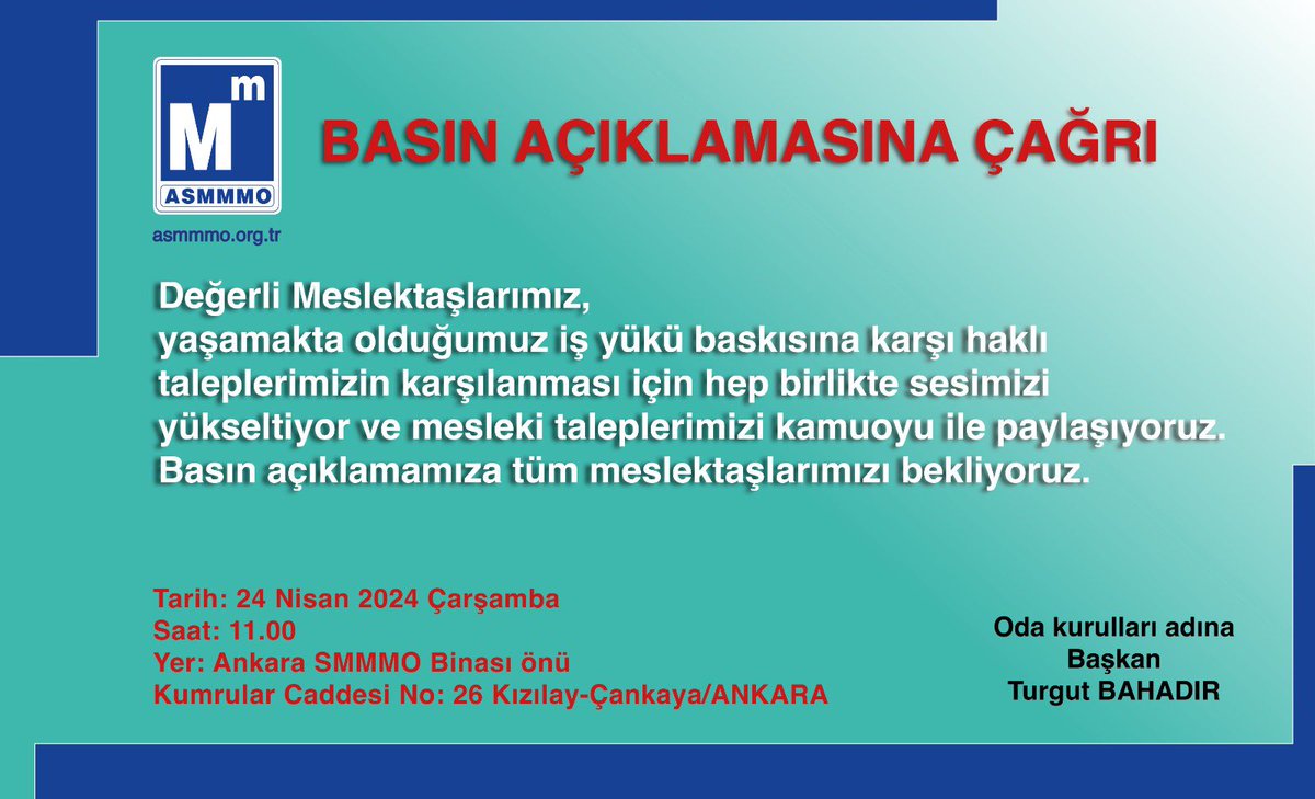 📌Mali Müşavirlerin çığlığını duyun artık!
📌Oldu bittilere HAYIR
📌Angaryalara HAYIR
📌Mali müşavirler köle değildir
📌Duyun sesimizi BIÇAK KEMİKTE
📌Enflasyon Muh.yıllık olmalıdır.
📌 Çalışan bir e-beyanname sistemi istiyoruz.
📌Ülkemize mesleğimize, onurunuza sahip çıkıyoruz.